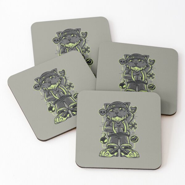 Item preview, Street Cat Hip Hop Cartoon  designed and sold by dainamautz.