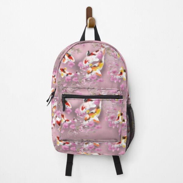 Item preview, Koi carp with sakura reflections in a pink pond designed and sold by CuisineCat.