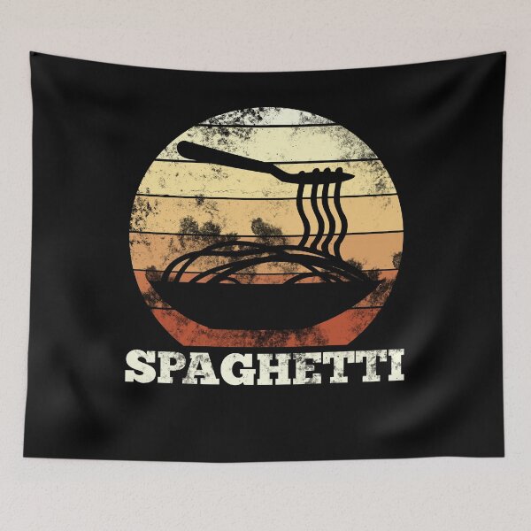 Item preview, Spaghetti retro plate of pasta designed and sold by Imutobi.