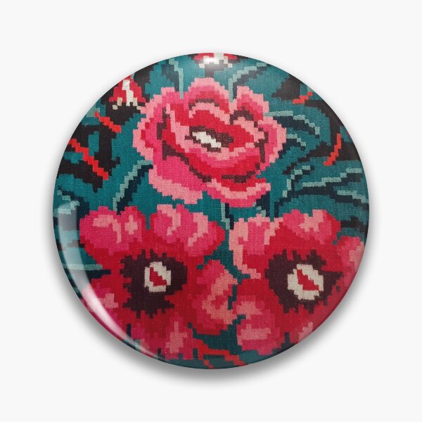 Item preview, Moldavian traditional floral style ornament designed and sold by psychoshadow.