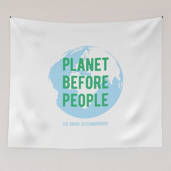 Item preview, Planet before People - Save the Planet - Sir David BBC One 1 Planet Earth Television Serie Quote designed and sold by WhatTheQuote.