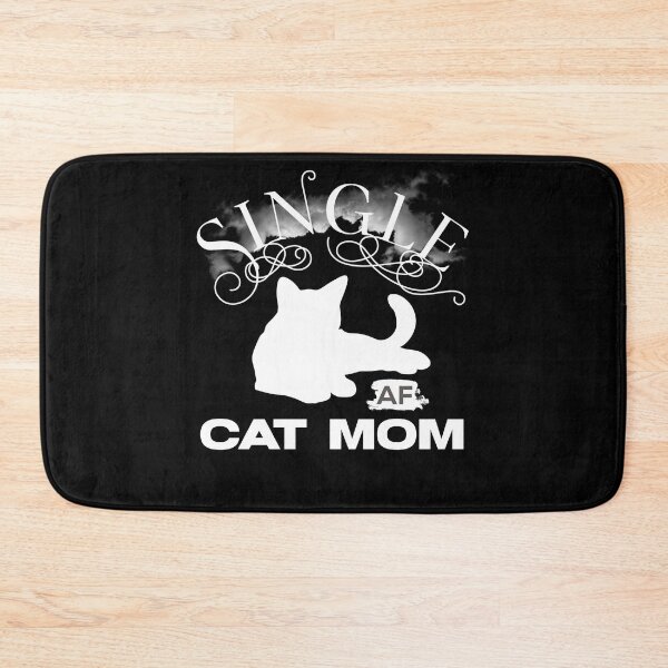 Item preview, Single Cat Mom AF, Funny Christmas gift designed and sold by AmazingEcraft.