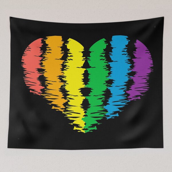 Item preview, Rainbow Heart designed and sold by TrueTrippyArts.