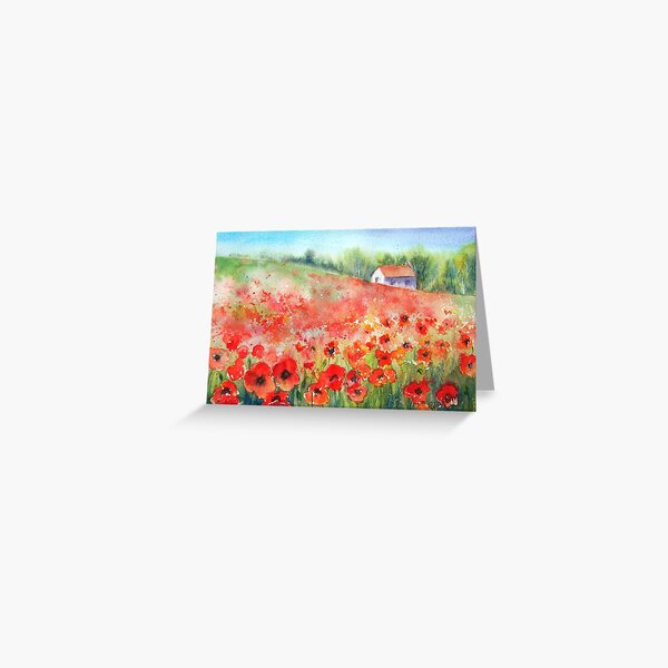 Scarlet Carpet Greeting Card