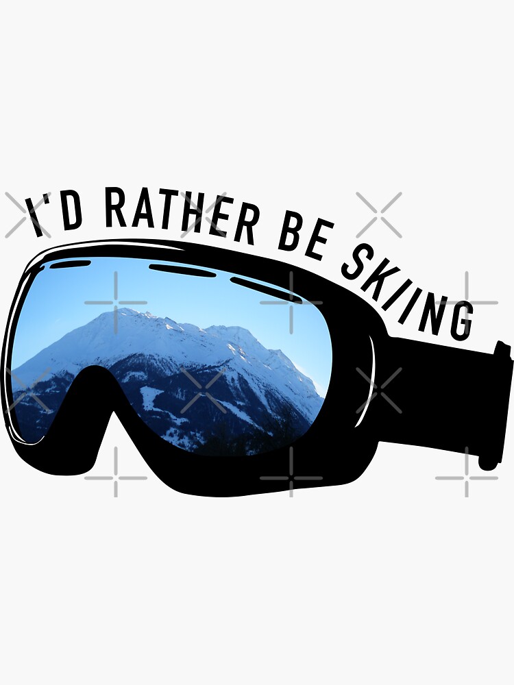 Sloping Ski Glasses - Set of 4, Unique Gifts for Skiers; Fun Barware