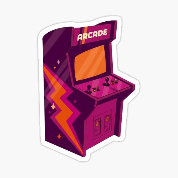 Arcade Machine" Sticker for Sale by James Hutchings | Redbubble