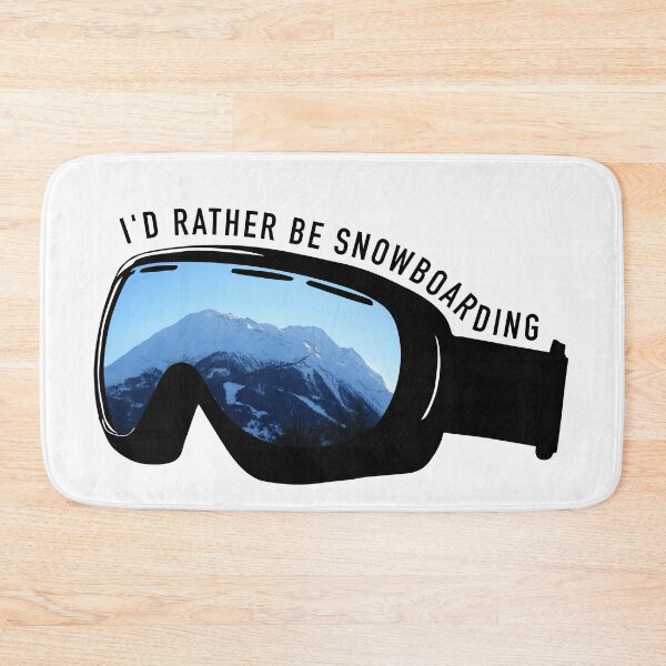 Item preview, I'd Rather Be Snowboarding Goggles (bold text) designed and sold by Johnston Creative.