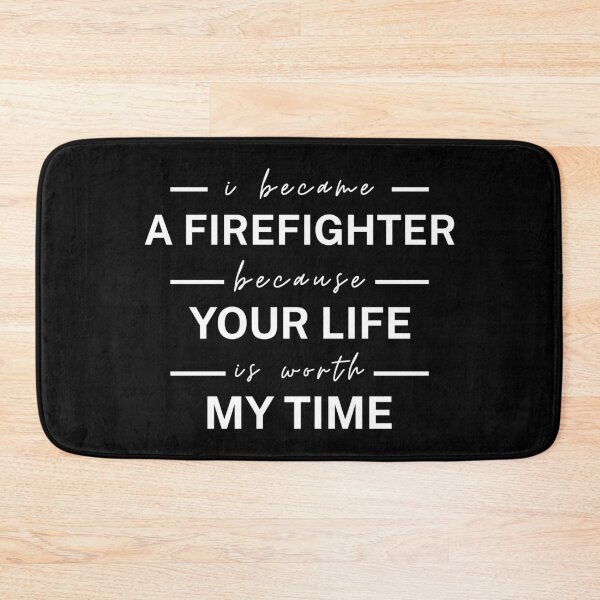 Item preview, I Became A  Firefighter Because Your Life Is Worth My Time - hand drawn font. designed and sold by Trendelicious.