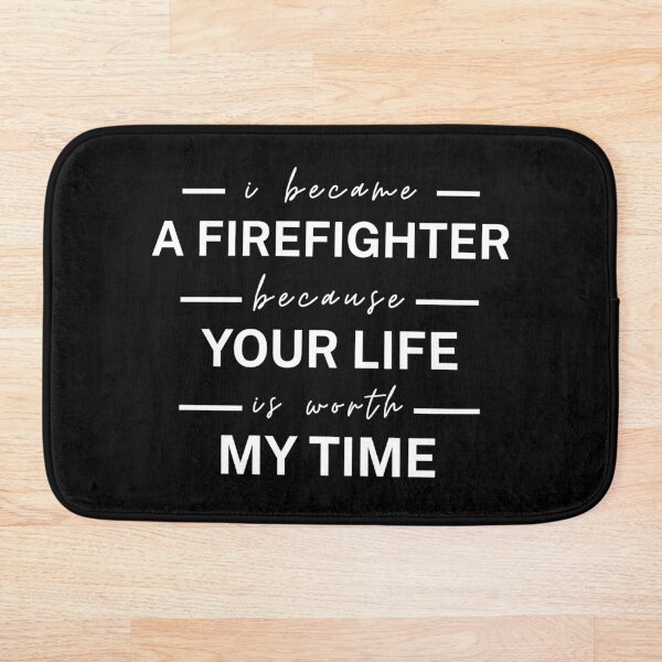 Item preview, I Became A  Firefighter Because Your Life Is Worth My Time - hand drawn font. designed and sold by Trendelicious.