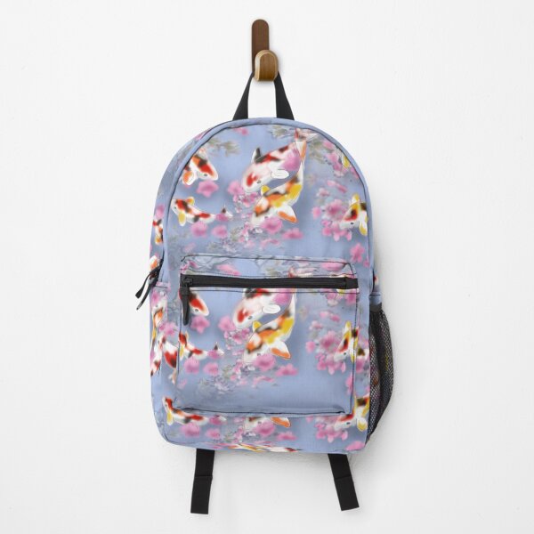 Item preview, Koi carp with sakura reflections in a purple pond designed and sold by CuisineCat.