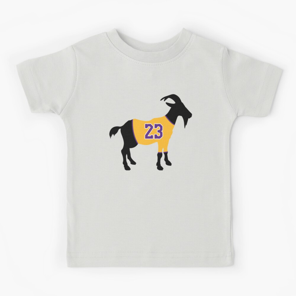 LeBron James The GOAT (Lakers #6) Kids T-Shirt for Sale by RatTrapTees