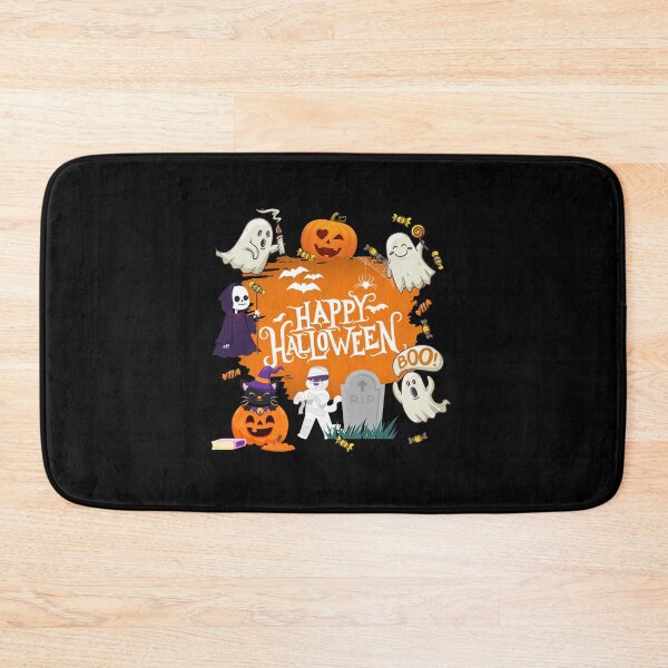 Item preview, Happy Halloween horror ghosts zombie cat pumpkin gift designed and sold by Lenny Stahl.
