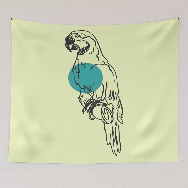 Item preview, Minimal Parrot Sketch designed and sold by noveltiko.