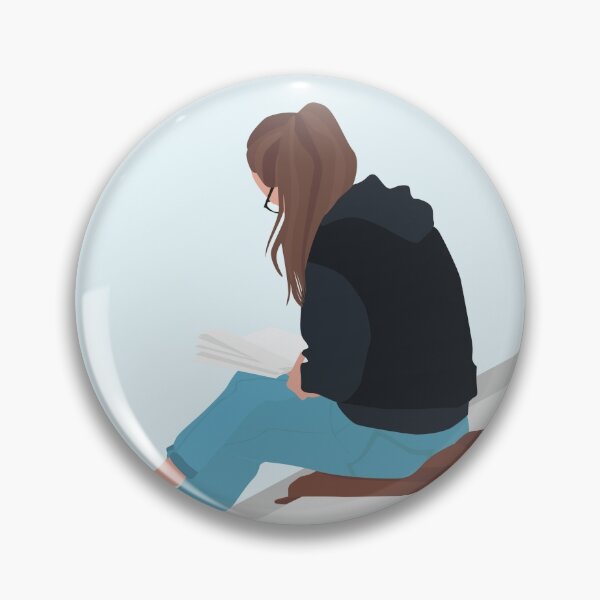 Item preview, Girl reading a book designed and sold by Alora Days.