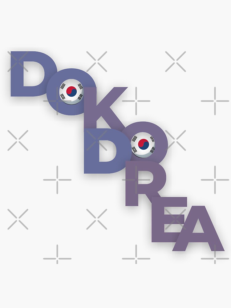 Dokdo Korea Blended Sticker By Seouljourner Redbubble