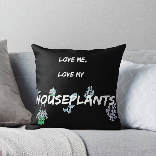 Item preview, Love Me, Love My Houseplants (Black Background) designed and sold by Clare Walker.