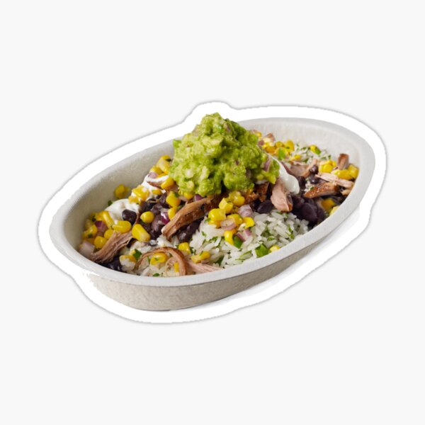 Chipotle Burrito Bowl Sticker