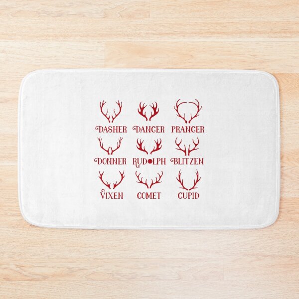 Item preview, Rudolph and Santas Reindeer Red and White designed and sold by CoolYule.