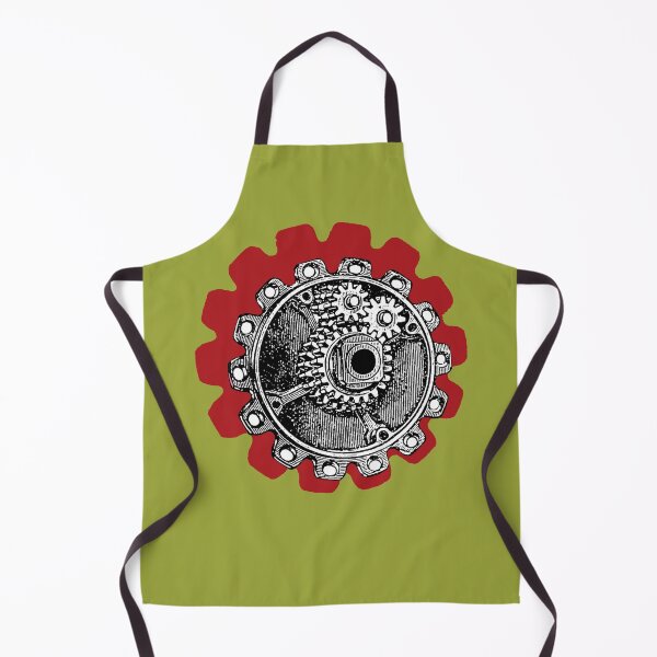 Item preview, Vintage Mechanical Gear Motif (Garnet Wine Red) designed and sold by TheEditrix.