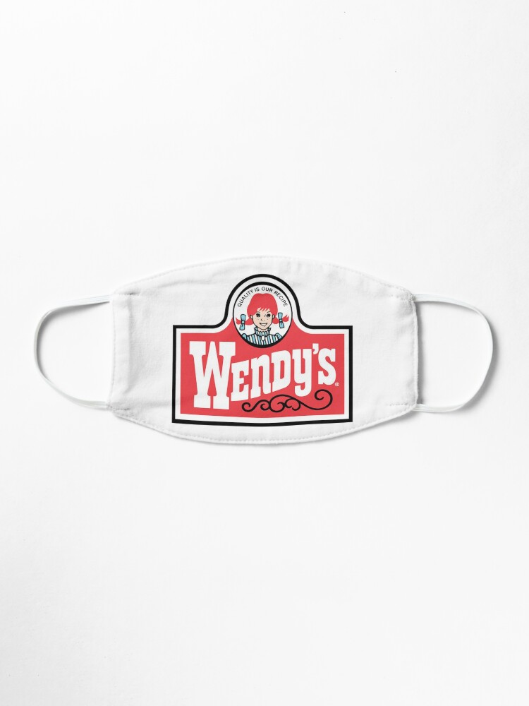 Wendy S Logo Mask By Karindesigns Redbubble - wendys restaurant roblox