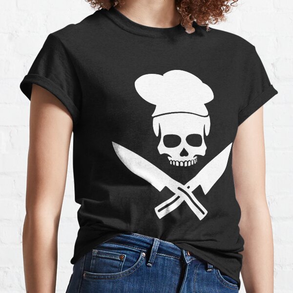 Chef Skull And Crossbones T Shirts Redbubble