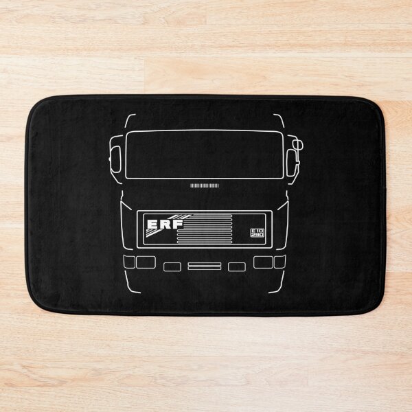 Item preview, Classic ERF E Series heavy truck white outline graphic designed and sold by soitwouldseem.