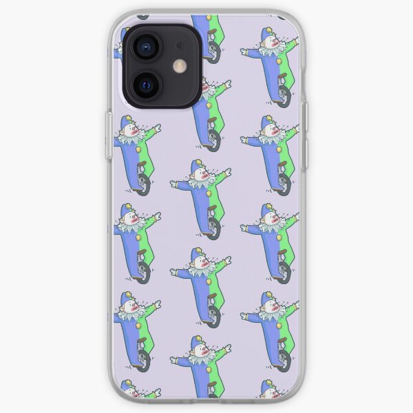 clown on a unicycle iPhone Soft Case