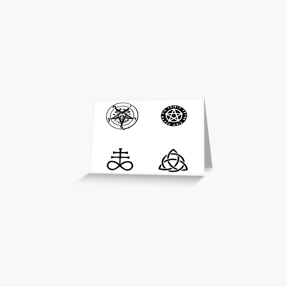 "Phasmophobia ghost writing symbols pack" Greeting Card by