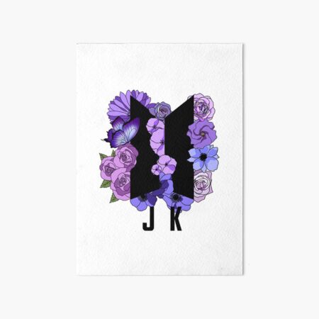 Bts Flowers Logo Art Board Prints Redbubble