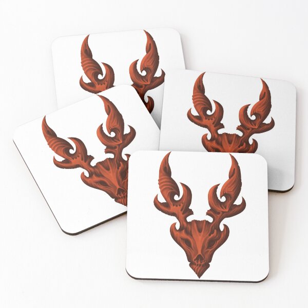 Item preview, deer skull art designed and sold by Hedgeh0g.