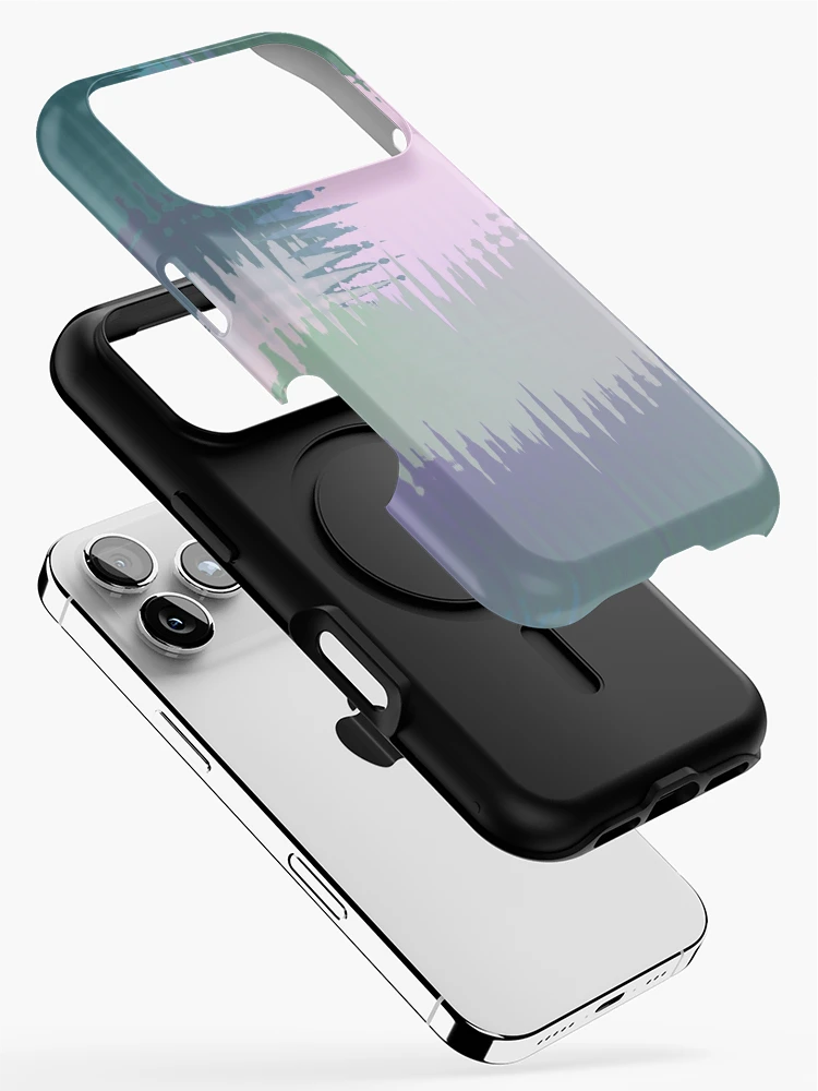Thumbnail 2 of 4, iPhone Case, Polar waves designed and sold by Raspberry-Cat.