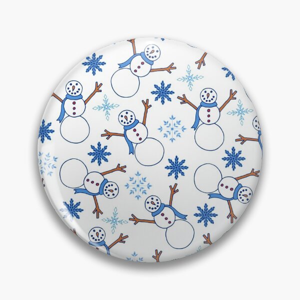Item preview, Snowmen and Snowflakes Pattern | Winter | Snow Pattern designed and sold by Hilary Leslie.