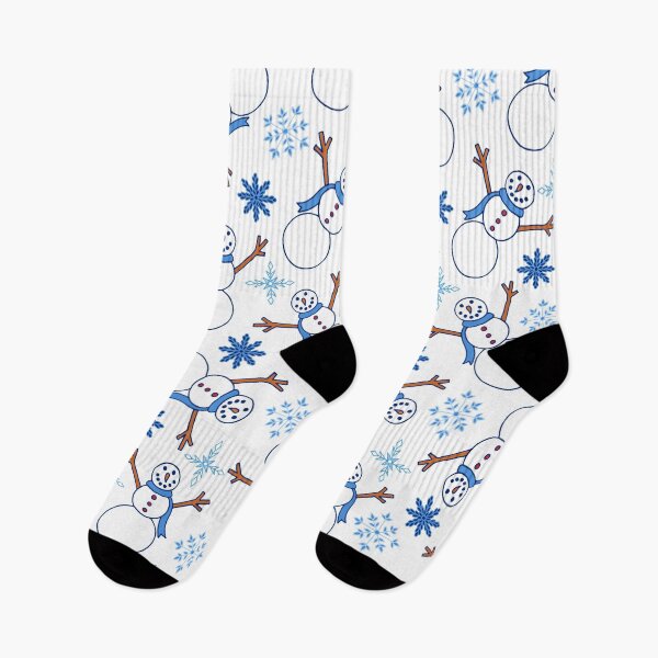 Item preview, Snowmen and Snowflakes Pattern | Winter | Snow Pattern designed and sold by Hilary Leslie.