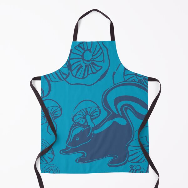Item preview, skunk with mushrooms (blue) designed and sold by kim tang.