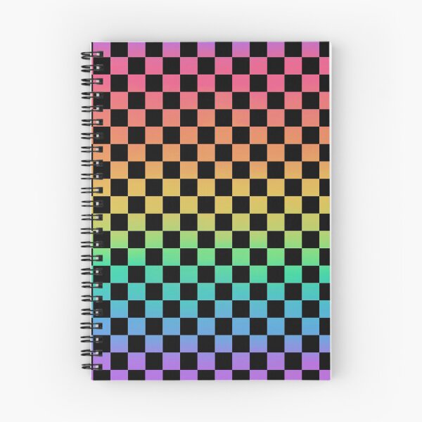 Item preview, Rainbow and Black Checkerboard designed and sold by ColorObsession.