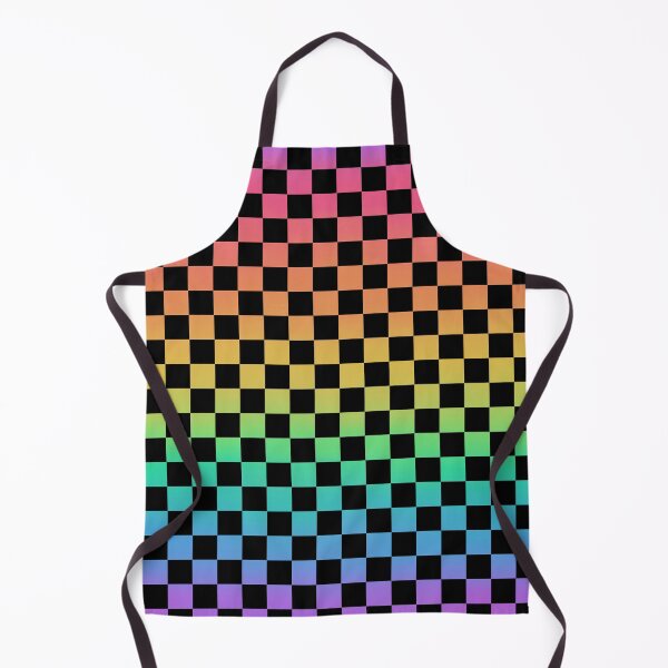 Item preview, Rainbow and Black Checkerboard designed and sold by ColorObsession.