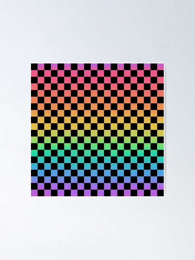 rainbow checkerboard