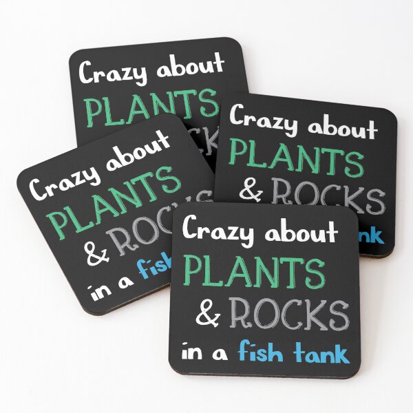 Item preview, Crazy about plants and rock in a fish tank - Aquascaping Quotes designed and sold by LookFrog.