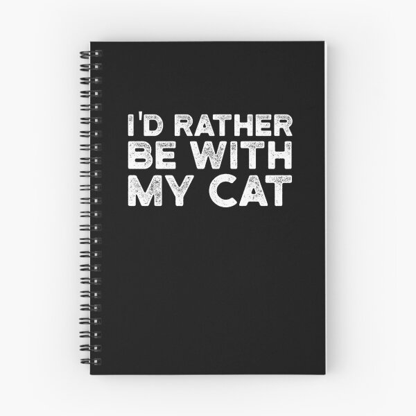 Item preview, I'd Rather be with My Cat , Gift for Cat Mom or Cat Dad designed and sold by CodingForTech.