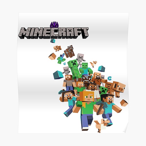 Cool Minecraft Posters Redbubble - the avengers minecraft skins set poster roblox