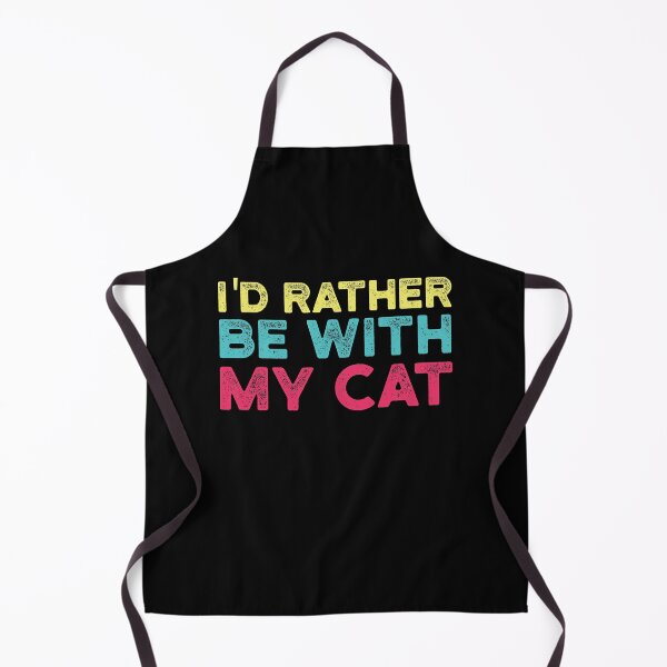Item preview, I'd Rather be with My Cat , Gift for Cat Mom or Cat Dad designed and sold by CodingForTech.