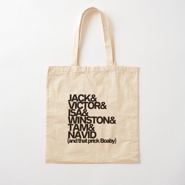 Vista previa del artículo con la obra «Todavía nombres de personajes del juego (y ese idiota Boaby) - Blanco», diseñado y vendido por bantershirts.