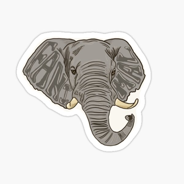 Fanimal Elephant Design Sticker