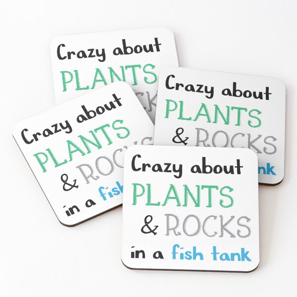 Item preview, Crazy about plants and rock in a fish tank - Aquascaping Quotes - Black designed and sold by LookFrog.