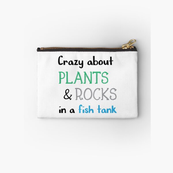Item preview, Crazy about plants and rock in a fish tank - Aquascaping Quotes - Black designed and sold by LookFrog.