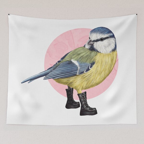 Item preview, Punk Blue tit in platform boots designed and sold by CharlieCreature.