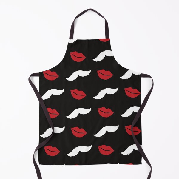 Item preview, Hipster White Moustache and Red Lips Pattern designed and sold by IamTrending.