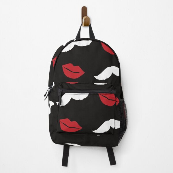Item preview, Hipster White Moustache and Red Lips Pattern designed and sold by IamTrending.