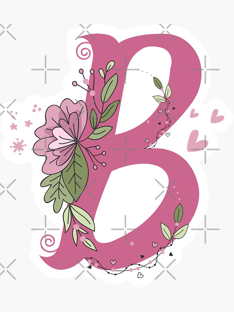 "letter B" Sticker For Sale By Foryoudesign | Redbubble