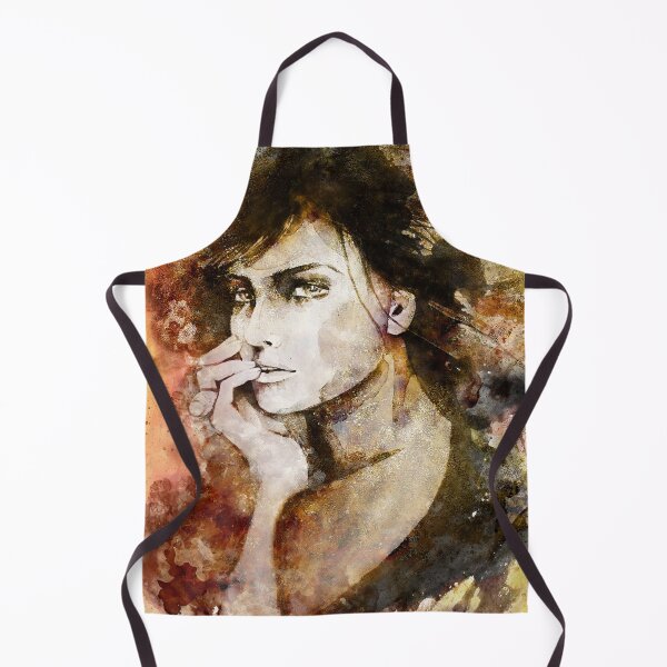 Item preview, Abstract female portrait gold designed and sold by ArtStyleAlice.